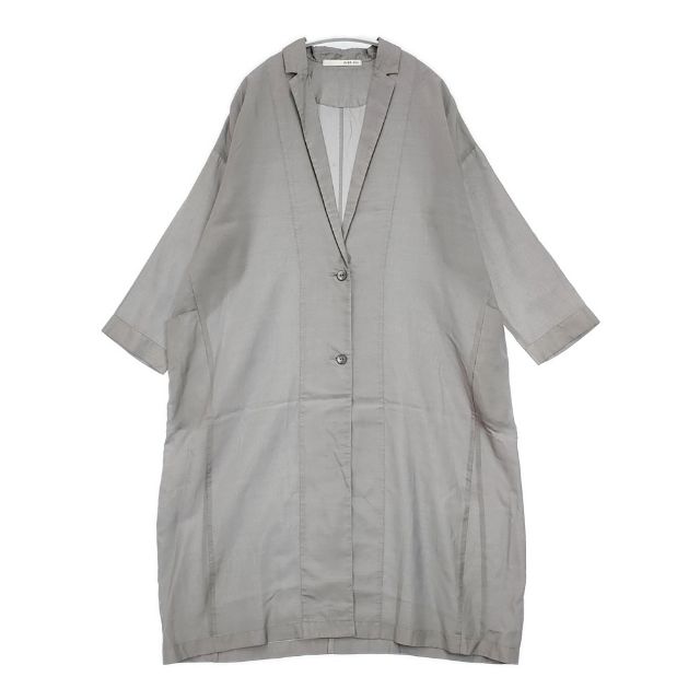 evam eva cupro silk jacket 定価56100円 E241T127 サイズ1 コート 24SS グレー レディース エヴァムエヴァ【中古】6-0419M∞