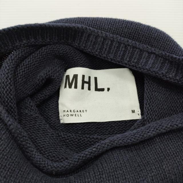 MHL. WINTER COTTON KNITWEAR 596-5260201 サイズM コットン ハイネック セーター ニット 25AW ネイビー メンズ エムエイチエル【中古】6-0421T♪_2