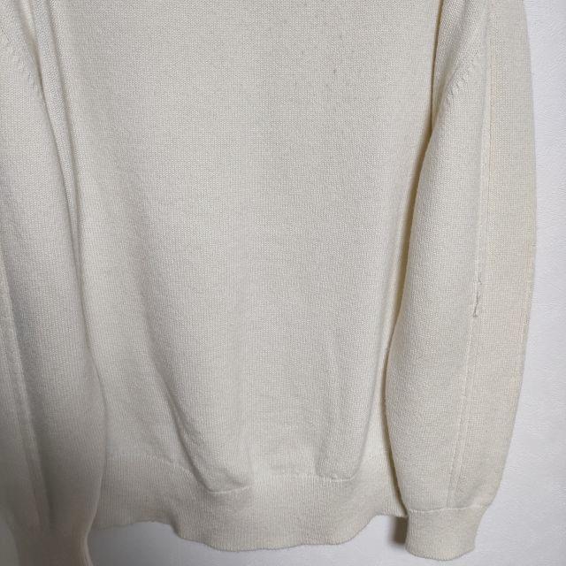 HERMES カシミヤ100% クルーネック ケーブルセーター 2H2603D1 サイズ40 ニット アイボリー レディース エルメス【中古】3-1106T∞_2