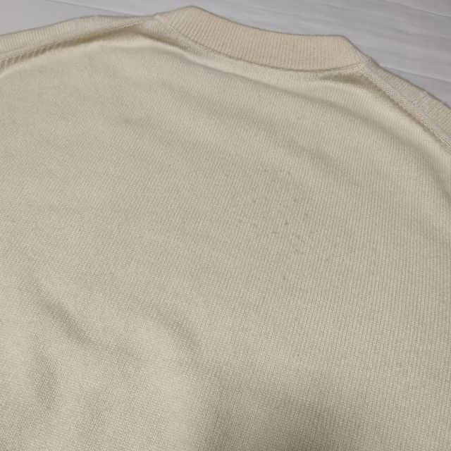 HERMES カシミヤ100% クルーネック ケーブルセーター 2H2603D1 サイズ40 ニット アイボリー レディース エルメス【中古】3-1106T∞_8