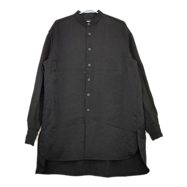 Omar Afridi バンドカラー ナイロン コート ブラック レディース オマールアフリディ【中古】5-0604M∞