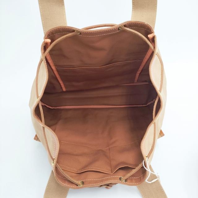 MARINE DAY 新品 HUNTER 定価29700円 巾着 トートバッグ ベージュ レディース マリンデイ【中古】5-0813G◎ MARINE DAY 新品 HUNTER 巾着 トートバッグ ベージュ レディース