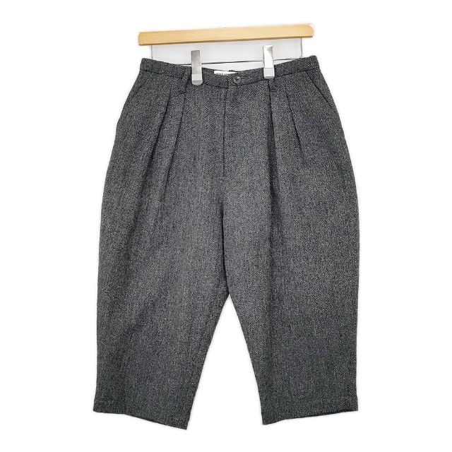 mina perhonen Lewis sa4311 ウール サイズ38 ツイード クロップドパンツ グレー ミックス レディース ミナペルホネン【中古】5-1205T∞