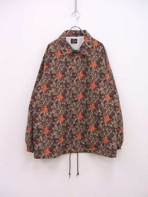 Needles COACH JACKET 21SS IN073 コーチジャケット 花柄 ブルゾン 21SS ブラウン メンズ ニードルス【中古】2-1029M∞