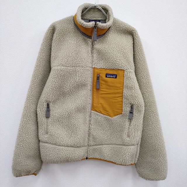 patagonia クラシックレトロXジャケット STY23056 フリース サイズS ジャケット アイボリー イエロー メンズ パタゴニア【中古】4-0124T