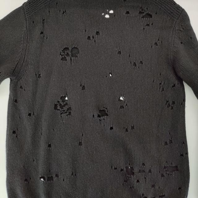 TAKAHIRO MIYASHITA TheSoloist sk.0008aw16 Vネック グランジ セーター ニット 16AW ブラック タカヒロミヤシタザソロイスト【中古】5-0113T♪_6