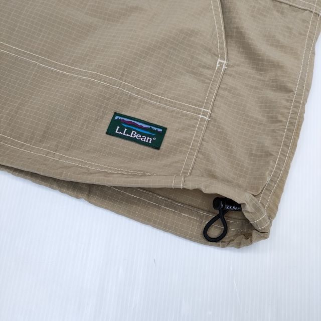 L.L.Bean Bean’s LIGHT NYLON ANORAK ビーンズライトナイロンアノラック  3175-1033 ジャケット ベージュ メンズ エルエルビーン【中古】5-1019M∞