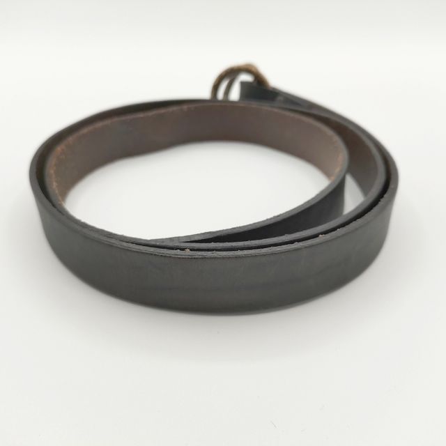 Black Weirdos Ring belt レザー 革 ベルト 23SS ネイビー メンズ
