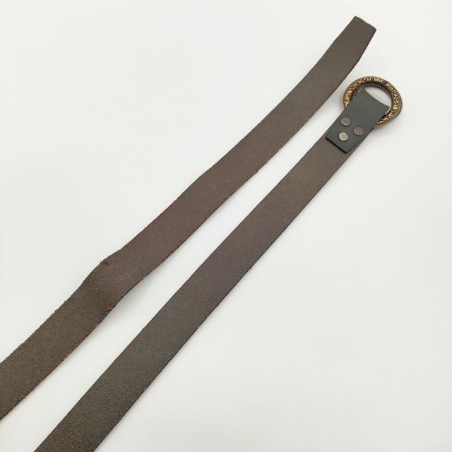 Black Weirdos Ring belt レザー 革 ベルト 23SS ネイビー メンズ