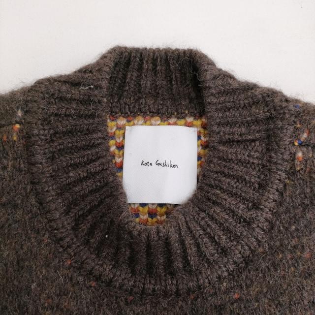Kota Gushiken コウタグシケン Girl with a Wool Earring 真珠の耳飾りの少女 サイズ1 具志堅幸太 セーター ニット 22AW ブラウン メンズ【中古】6-0304T♪_2