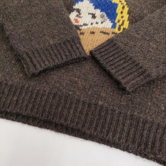 Kota Gushiken コウタグシケン Girl with a Wool Earring 真珠の耳飾りの少女 サイズ1 具志堅幸太 セーター ニット 22AW ブラウン メンズ【中古】6-0304T♪_5