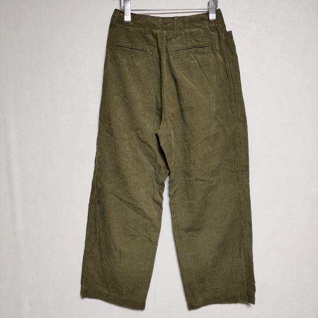 R&amp;D.M.Co- リネンコットン コーデュロイハイウエスト パンツ カーキ レディース オールドマンズテーラー【中古】4-1121T∞_1