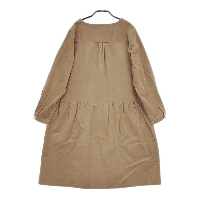 HUIS U203-455-45BGE 遠州織物シャトルコーデュロイワンピース