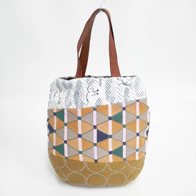 Mina perhonen パッチワークトートバッグ Mina perhonen パッチワークトートバッグ