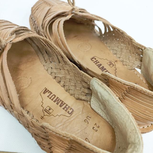 CHAMULA ナヤリット Nayarit ハンドメイド レザーサンダル 革 45R取扱