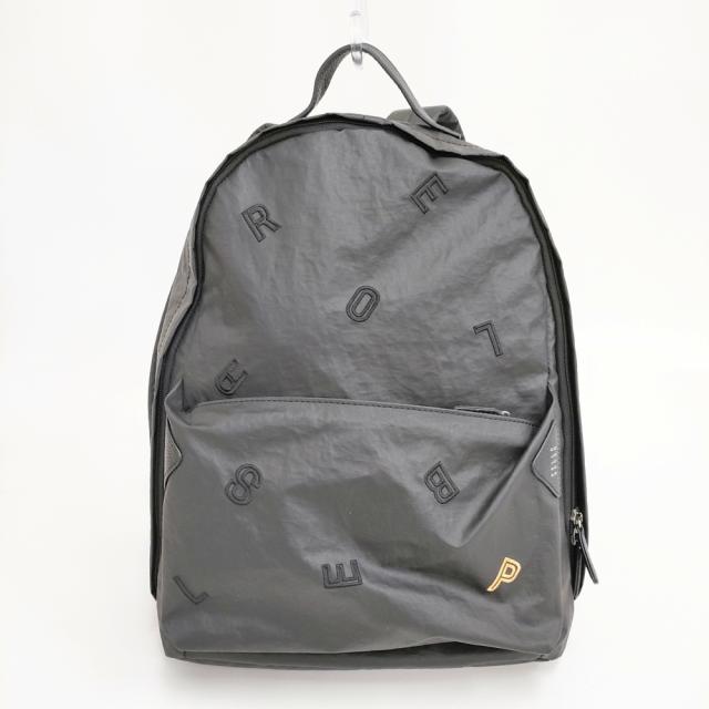 PELLE BORSA Wrinkle リンクル コーデュラナイロン バックパック リュック・デイパック ブラック レディース ペレボルサ【中古】5-0802G◎