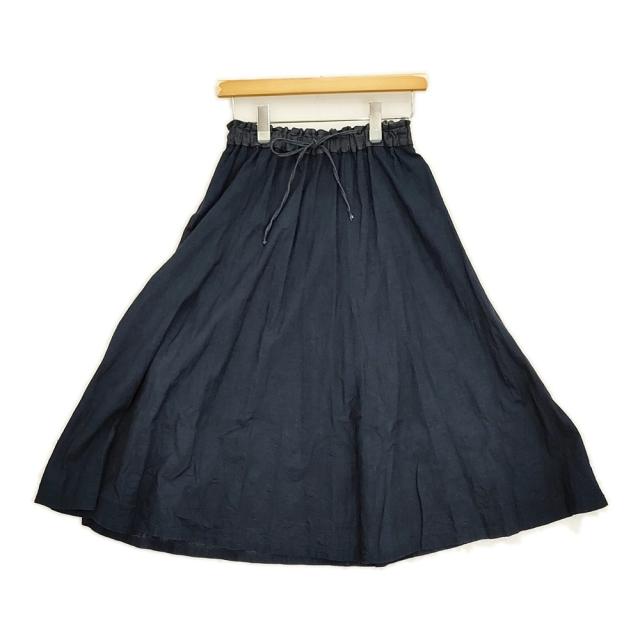 Pal’las Palace 一位柄刺繍スカート サイズ0 インディゴ ギャザー スカート 24FW ネイビー レディース パラスパレス【中古】5-1118M♪