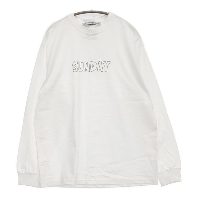 JOURNAL STANDARD LUXE 未使用 SUNDAY SMILE ロンT 定価12100円 長袖Ｔシャツ カットソー ホワイト レディース ジャーナルスタンダード ラックス【中古】5-1118M♪