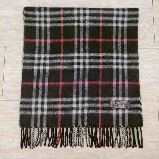 Burberrys カシミヤ ノバチェック 英国製 ストール マフラー ネイビー レディース バーバリーズ【中古】4-1023T◎の通販は