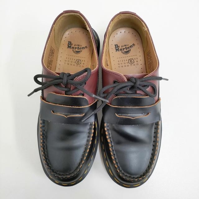 MM6/Dr.Martens 1461 PENTON MASH UP Oxblood UK5 ローファー 24AW ブラック レディース エムエム6/ドクターマーチン【中古】5-0213G♪_4