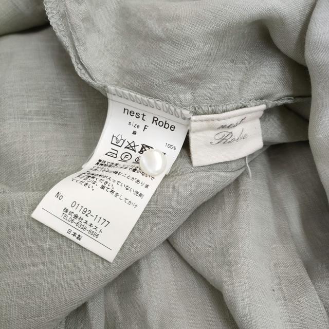 nest Robe リネンフリルギャザードレス 01192-1177 定価27000円 MINT ワンピース ライトグリーン レディース ネストローブ【中古】5-0716S♪ nest Robe リネンフリルギャザードレス 01192-1177 定価27000円 MINT