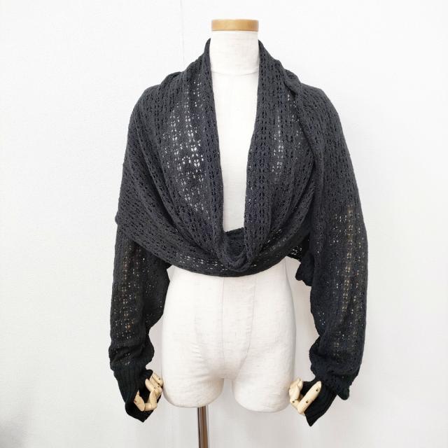 Yohji Yamamoto レースボレロ アームウォーマー サイズ2 ストール ブラック レディース ヨウジヤマモト【中古】5-1128G◎