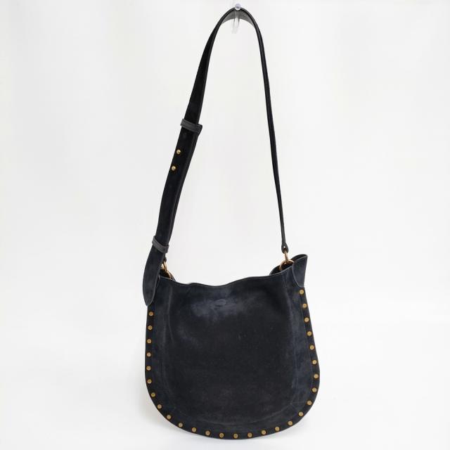 ISABEL MARANT oskan hobo soft ショルダーバッグ スタッズ ショルダーバッグ ブラック レディース イザベルマラン【中古】5-1128G◎