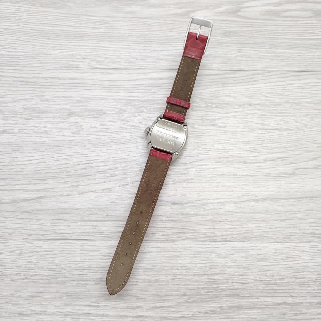 LOCMAN イタリア レザーベルト クロコ型押し革 アナログ表示 腕時計  