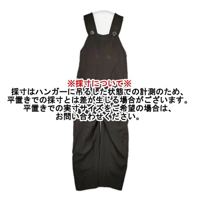 JURGEN LEHL J0113FA011 ウール100％ オーバーオール サイズM サロペット ダークブラウン レディース ヨーガンレール【中古】5-1104T△_6