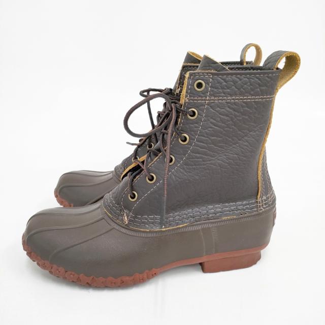 L.L.Bean ビーンブーツ8 6ホール バイソン サイズ8 26cm 274563 ブーツ ダークブラウン メンズ エルエルビーン【中古】5-0911G◎