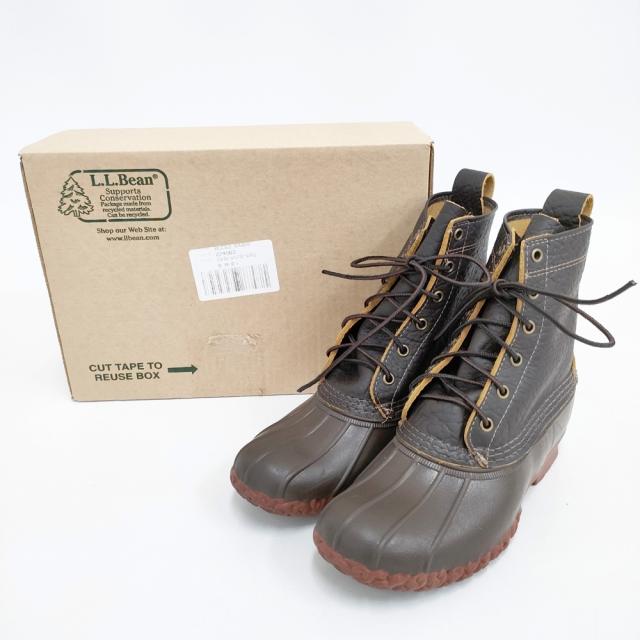 L.L.Bean ビーンブーツ8 6ホール バイソン サイズ8 26cm 274563 ブーツ ダークブラウン メンズ エルエルビーン【中古】5-0911G◎