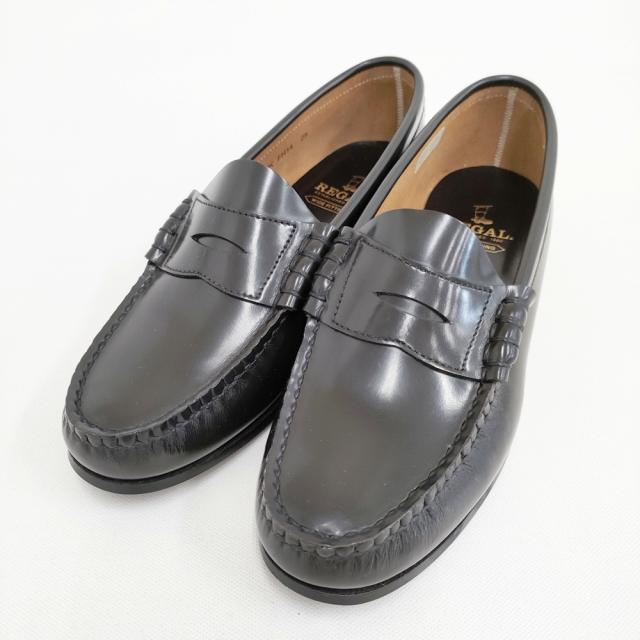 REGAL FH14AB ローファー ワイドフィッティング 25cm ローファー ブラック レディース リーガル【中古】5-0911G◎