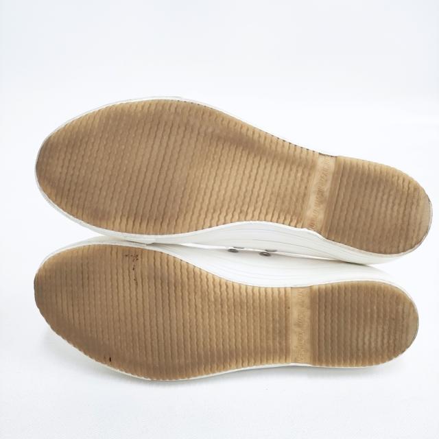 MARGARET HOWELL 定価21000円 キャンバス ローカットスニーカー 23.5cm スニーカー ホワイト レディース マーガレットハウエル【中古】5-0911G◎