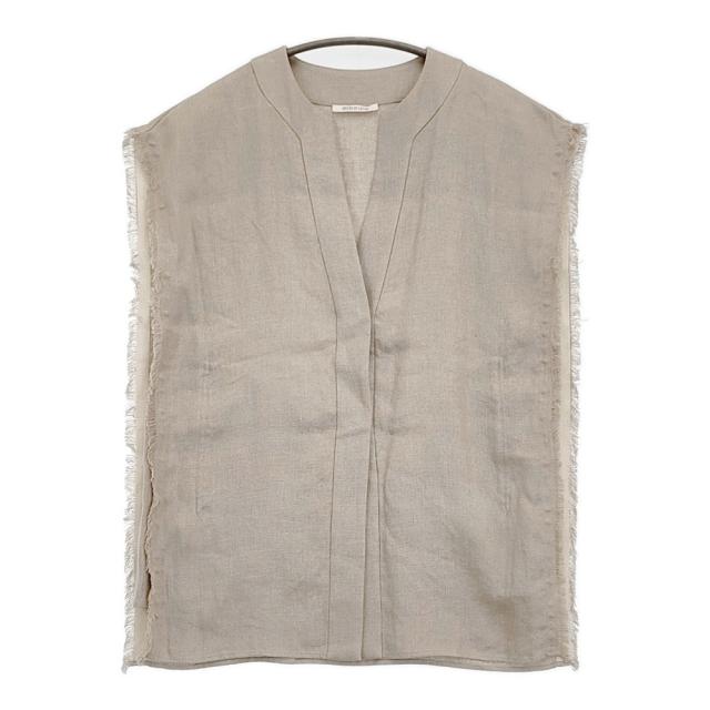 HOUSE OF LOTUS リネンオックスフリンジジレ サイズM 30251010060 ベスト 25SS ベージュ レディース ハウスオブロータス【中古】6-0203M♪