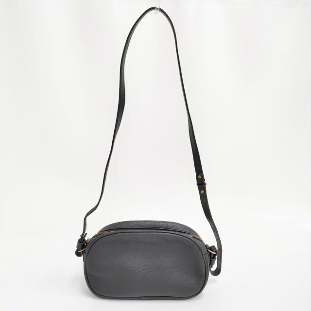 Felisi 25/12/LD+DS シュリンクレザーミニショルダーバッグ 定価102300円 ショルダーバッグ ブラック レディース フェリージ【中古】6-0724G♪