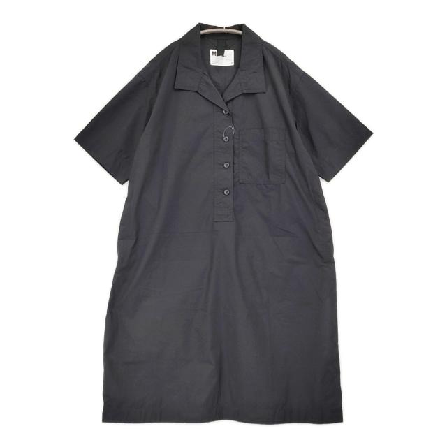 MHL. COTTON CORD SHIRTING サイズ2 595-5157550 シャツドレス ワンピース 25SS ダークネイビー レディース エムエイチエル【中古】6-0724S♪