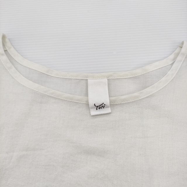 Yoli Simple blouse シンプルブラウス YL-TP27-25SS コットン ブラウス シャツ 25SS ホワイト レディース ヨリ【中古】6-0518M∞_2