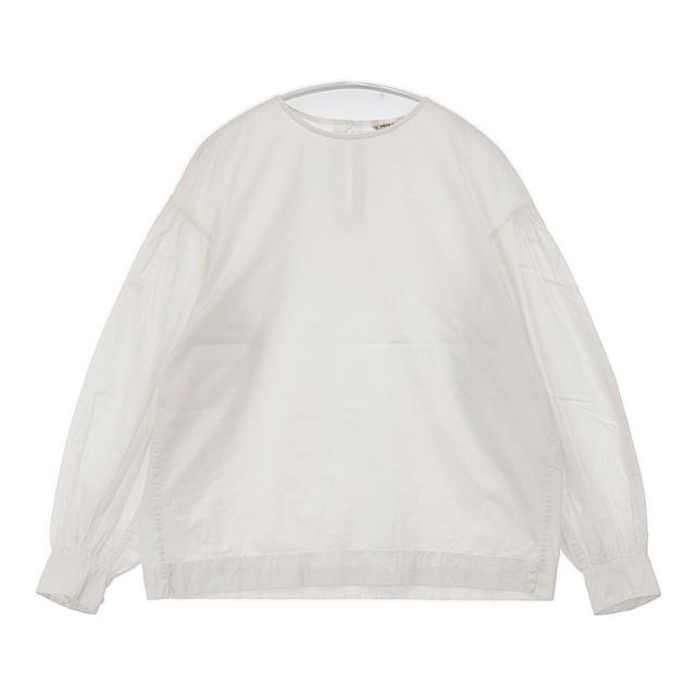 ARTS&amp;SCIENCE 058-L668-068 コットン ギャザースリーブ プルオーバーシャツ サイズ1 ブラウス シャツ アイボリー レディース アーツ&amp;サイエンス【中古】6-0511M△