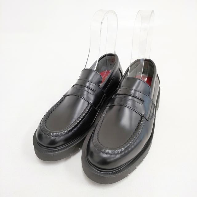 R&amp;D.M.Co-/Loake 新品 定価63800円 Black Polished Leather 7680 サイズ4E ローファー ブラック レディース オールドマンズテーラー/ローク【中古】6-0511G◎
