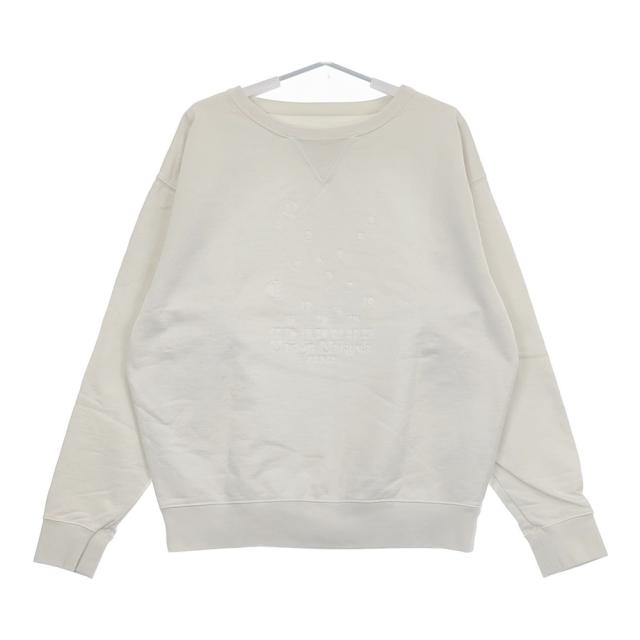 MAISON MARGIELA SWEATSHIRT CHALK ナンバリングロゴ s50gu0208 s25520 スウェット ホワイト レディース メゾンマルジェラ【中古】5-0315M♪
