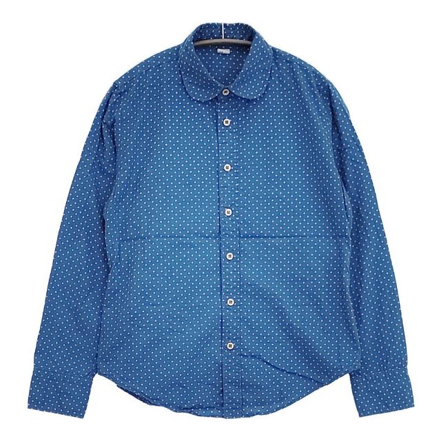 45R/45rpm アーミッシュドットプリントのプティローファーシャツ 定価42900円 長袖シャツ ブルー レディース フォーティーファイブアールピーエム【中古】5-1022M∞