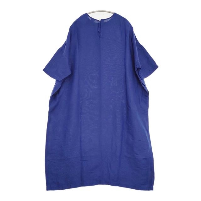 かぐれ リネンレーヨンワイドワンピース サイズ0 GA45-26M018 ワンピース ブルー レディース かぐれ【中古】5-0819S♪