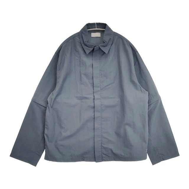 sturla 新品 Zip Sleeve Shirt UK製 ジップジャケット サイズM 長袖シャツ グレー メンズ スターラ【中古】6-0412M∞
