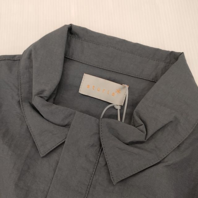sturla 新品 Zip Sleeve Shirt UK製 ジップジャケット サイズM 長袖シャツ グレー メンズ スターラ【中古】6-0412M∞_3