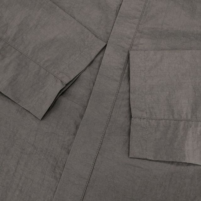 sturla 新品 Zip Sleeve Shirt UK製 ジップジャケット サイズM 長袖シャツ グレー メンズ スターラ【中古】6-0412M∞_4