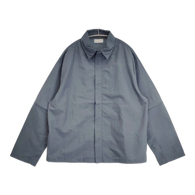 sturla 新品 Zip Sleeve Shirt UK製 ジップジャケット サイズL 長袖シャツ グレー メンズ スターラ【中古】6-0412M∞