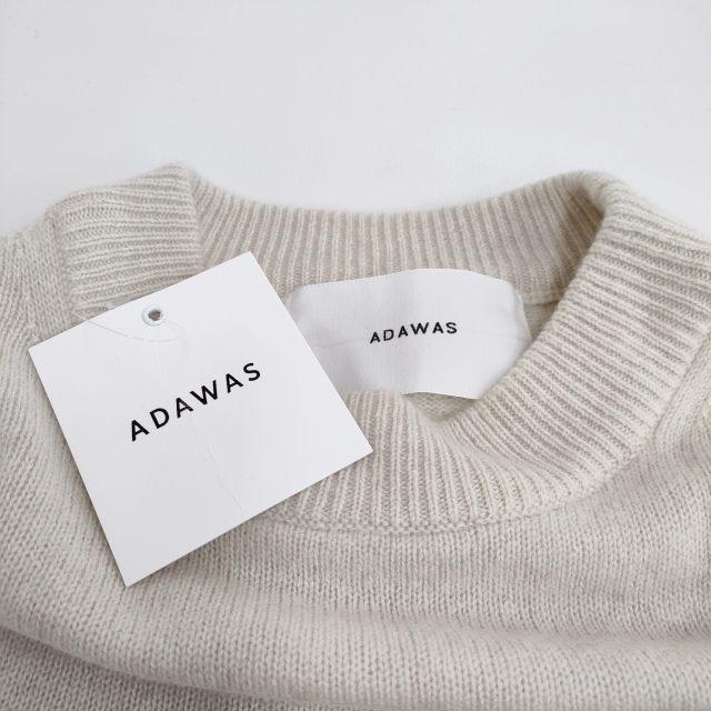 ADAWAS カシミヤブレンド ニットベスト ADWS-101-51 ベスト 23AW ベージュ レディース アダワス【中古】3-1207T♪_2