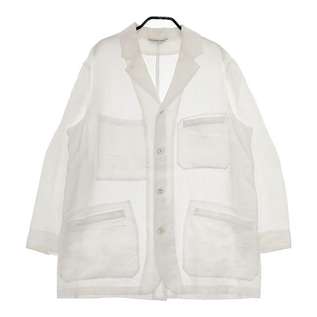 ARTS&SCIENCE Perfumer’s jacket パフューマージャケット 0211-U2108-1000 リネン ジャケット 21SS ホワイト レディース アーツ&サイエンス【中古】5-0409M∞