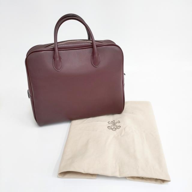 ARTS&SCIENCE Short handle bowling bag M レザーハンドバッグ 革