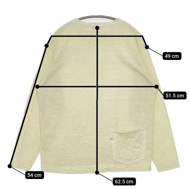 45R/45rpm 天竺の908オーシャンTシャツ（45草染） 25SS イエロー レディース フォーティーファイブアールピーエム【中古】5-0614M♪_4